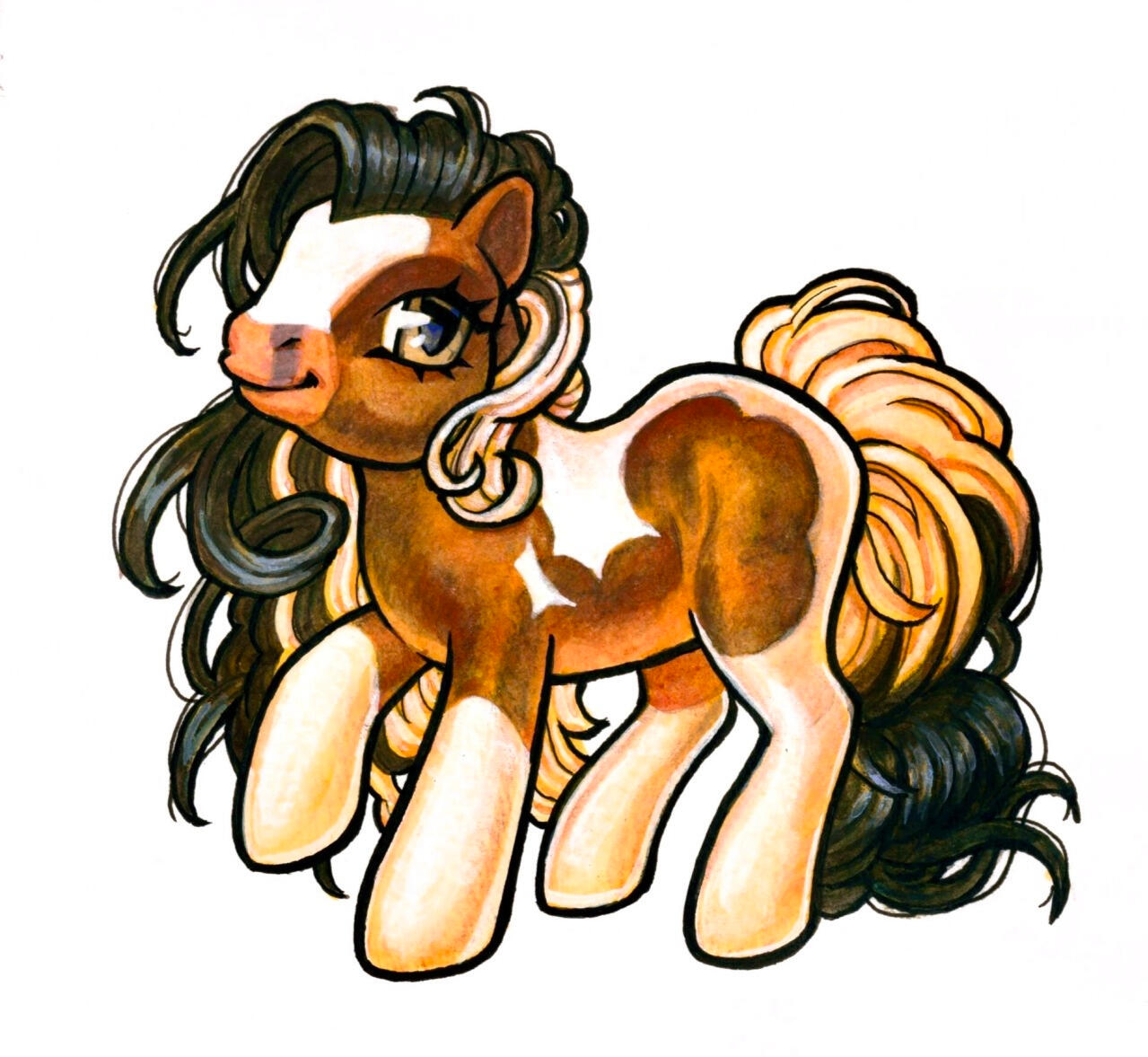 Pony (mixed media, 2024)