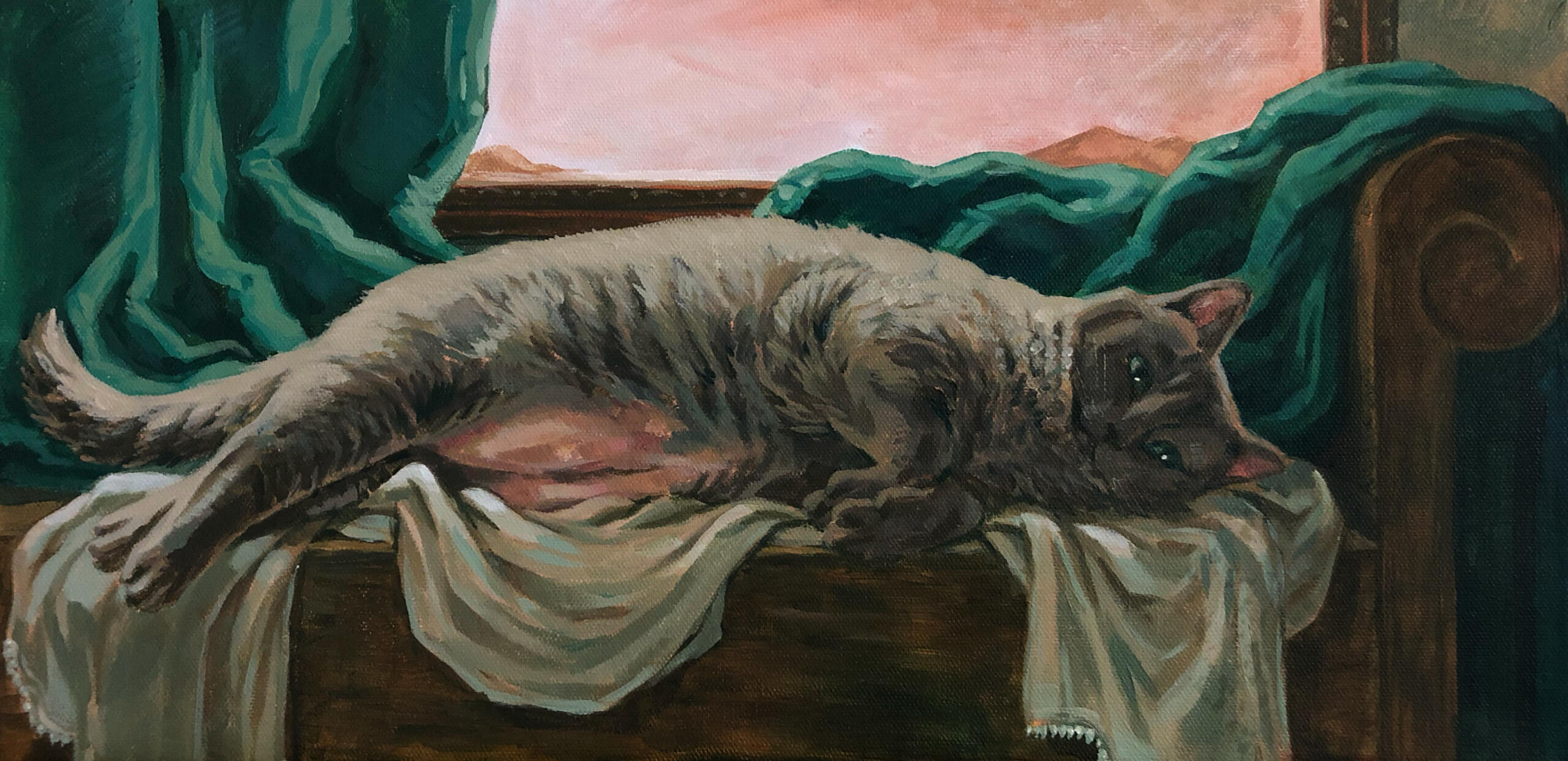 Reclining Nude (acrylic on canvas, 2024)
